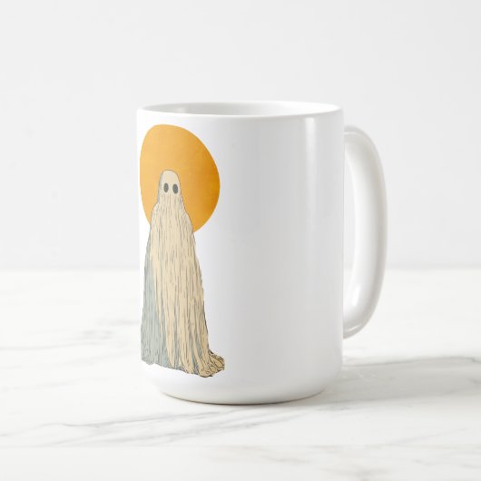 Het etherische spook tegen de volle maan koffiemok (Voorkant rechts)