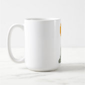 Het etherische spook tegen de volle maan koffiemok (Links)