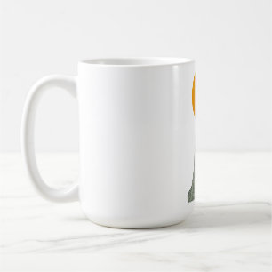 Het etherische spook tegen de volle maan koffiemok