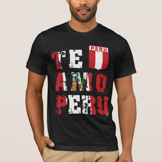Het etiket Amo Peru - InKa1821 T-shirt (Voorkant)