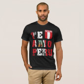 Het etiket Amo Peru - InKa1821 T-shirt (Voorkant volledig)