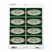 Het etiket van de de hulstbakkerij van Kerstmis (Full Sheet)