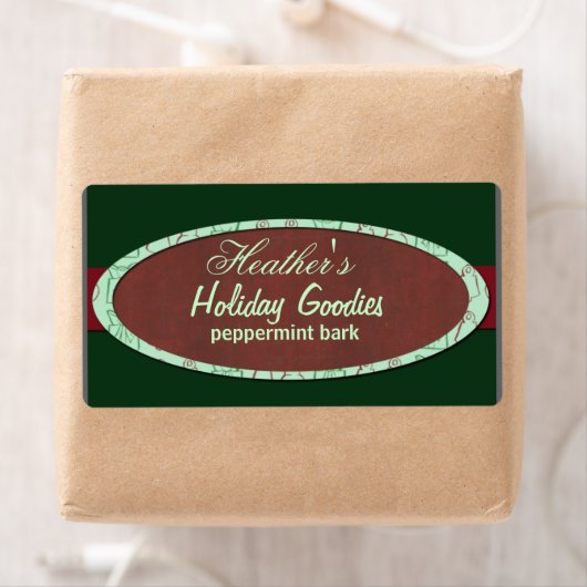 Het etiket van de het ornamentbakkerij van (Insitu)