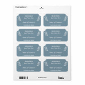 Het etiket van de inblikkruik met gelieve terug te (Full Sheet)