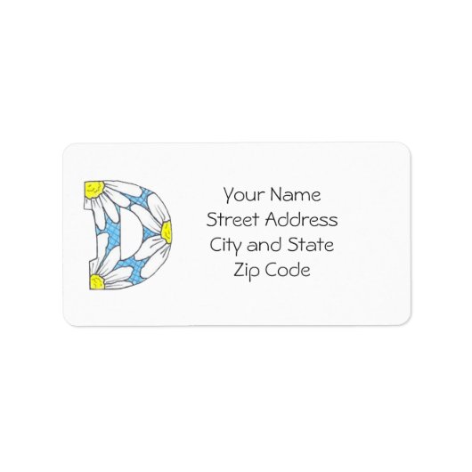 Het Etiket van het Adres van de dag aan Personalis (Voorkant)