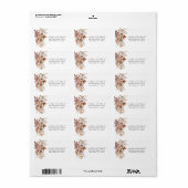 Het Etiket van het Adres van de Floral van het Man (Full Sheet)