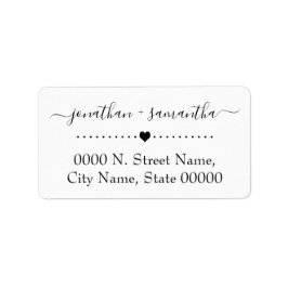 Het Etiket van het Adres van de terugkeer, het ter