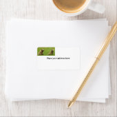 Het Etiket van het Adres van de terugkeer met griz (Insitu)