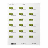 Het Etiket van het Adres van de terugkeer met griz (Full Sheet)