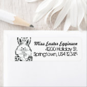 Het Etiket van het Adres van de terugkeer, Retro P (Insitu)