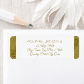 Het Etiket van het Adres van de Terugkeer van de V (Insitu)