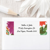 Het etiket van het Adres van de Terugkeer van de w (Insitu)