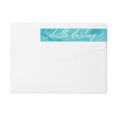 Het Etiket van het Adres van de Terugkeer van het  (Achterkant)