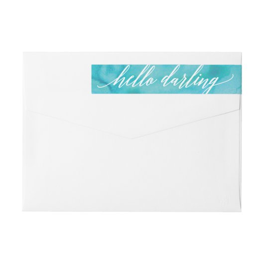 Het Etiket van het Adres van de Terugkeer van het (Achterkant)