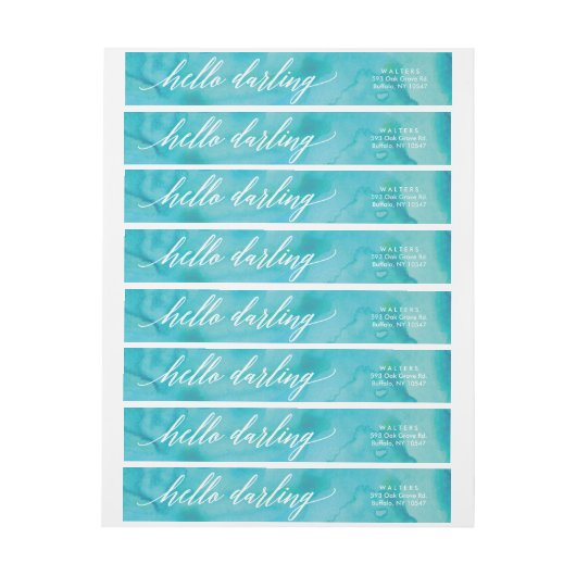 Het Etiket van het Adres van de Terugkeer van het  (Vel)