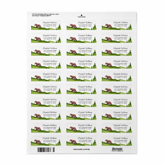 Het Etiket van het Adres van de Terugkeer van het (Full Sheet)