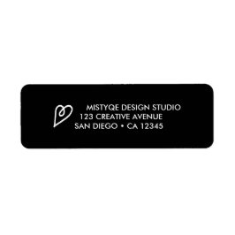 Het Etiket van het Adres van de terugkeer van het 