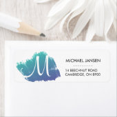 Het Etiket van het Adres van de waterverf Geperson (Insitu)