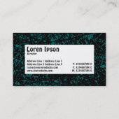 Het Etiket van het centrum - Abstracte Lijnen - Mo Visitekaartje (Achterkant)