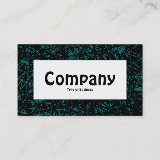 Het Etiket van het centrum - Abstracte Lijnen - Mo Visitekaartje (Voorkant)