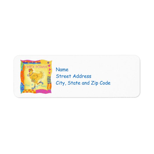 Het etiket van het contactadres van de keuze van d (Voorkant)