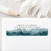 Het etiket van het het Adres van de Terugkeer van (Insitu)