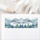 Het etiket van het het Adres van de Terugkeer van  (Insitu)