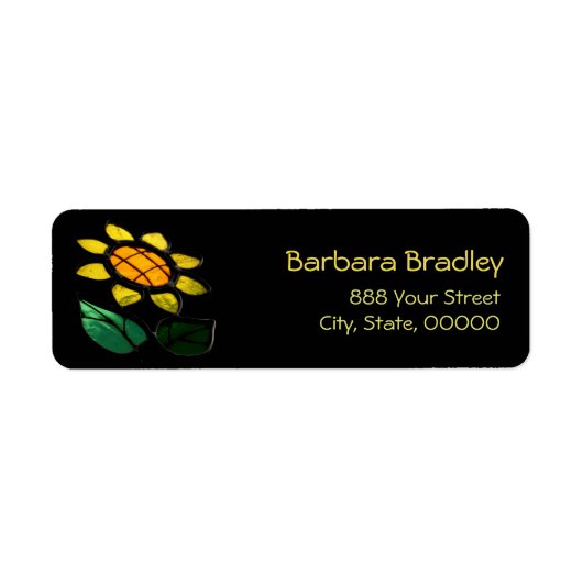 Het etiket van het het Adres van de Terugkeer van  (Voorkant)