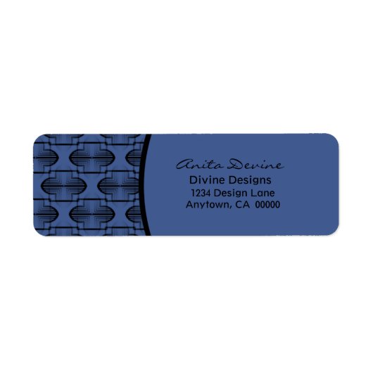 Het etiket van het het Adres van de Terugkeer van  (Voorkant)