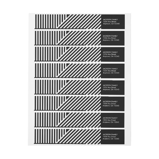 Het etiket van het omslagadres van de omslag voor  (Vel)