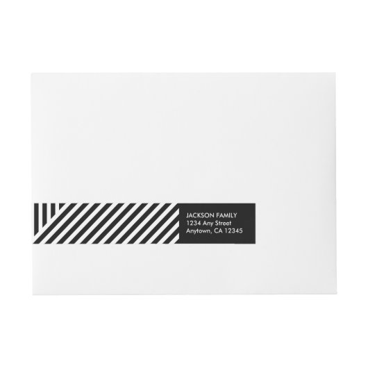 Het etiket van het omslagadres van de omslag voor (Voorkant)