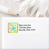 Het etiket van het retouradres van uw Heels ophale (Insitu)