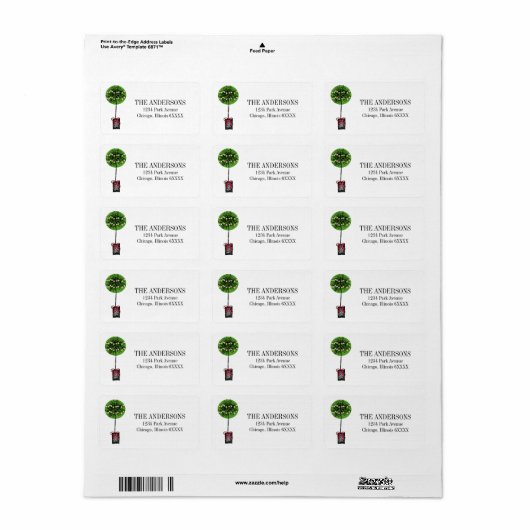 Het etiket van het rood kerstdeuropslag (Full Sheet)