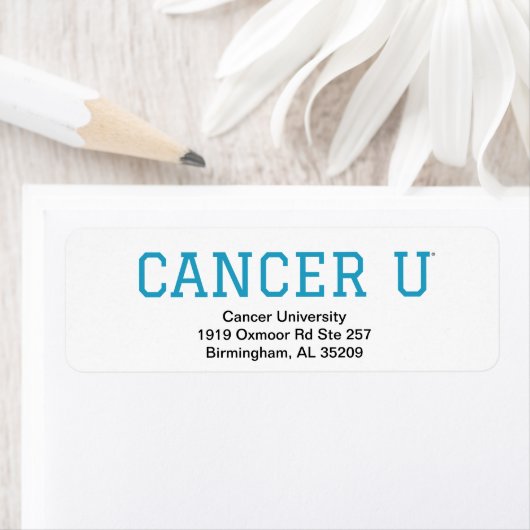 Het Etiket van het Terugkeeradres van Cancer U (Insitu)