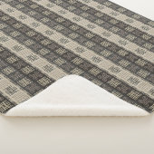 het etnische afrikaanse stammenpatroon . Adinkra s Sherpa Deken (3/4)