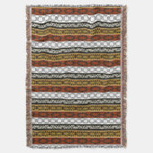 het etnische afrikaanse stammenpatroon is gestript deken (Voorkant Verticaal)