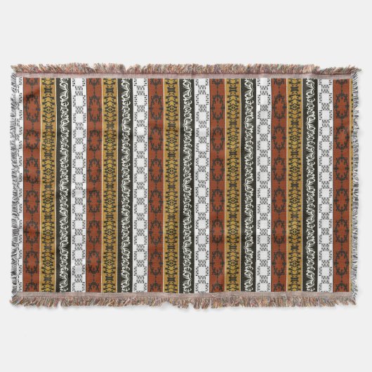 het etnische afrikaanse stammenpatroon is gestript deken (Voorkant)