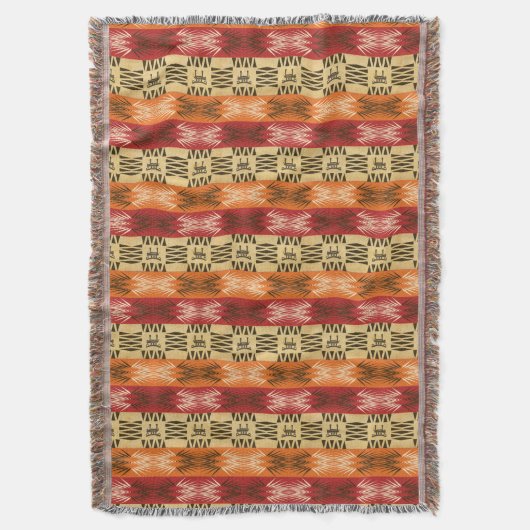 het etnische afrikaanse stammenpatroon is gestript deken (Voorkant Verticaal)