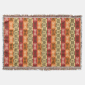 het etnische afrikaanse stammenpatroon is gestript deken (Voorkant)