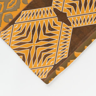 het etnische afrikaanse stammenpatroon is gestript fleece deken