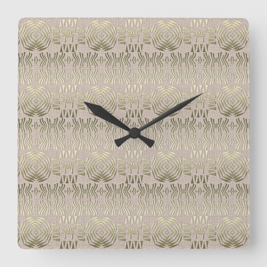 het etnische afrikaanse stammenpatroon . vierkante klok (Voorkant)