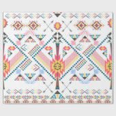 Het etnische geometrische patroon van de stammen v cadeaupapier (Vlak)