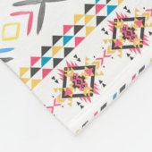 Het etnische geometrische patroon van de stammen v fleece deken (Hoek)