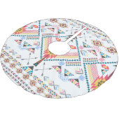 Het etnische geometrische patroon van de stammen v kerstboom rok (Gekanteld)