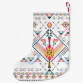 Het etnische geometrische patroon van de stammen v kleine kerstsok (Achterkant)