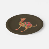 Het etnische kamp papieren bordje (Gekanteld)