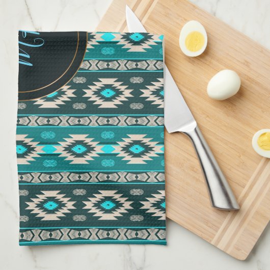 Het etnische zuidoosten van het zuidwesten. Monogr Theedoek (Quarter Fold)