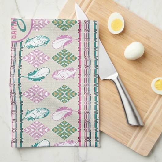 het etnische zuidoosten vechtspatroon theedoek (Quarter Fold)