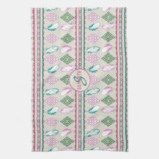 het etnische zuidoosten vechtspatroon theedoek (Verticaal)