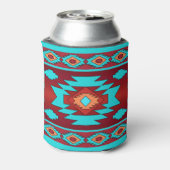 Het etnische Zuidwestelijke stammenpatroon. Blikjeskoeler (Blikje Achterkant)